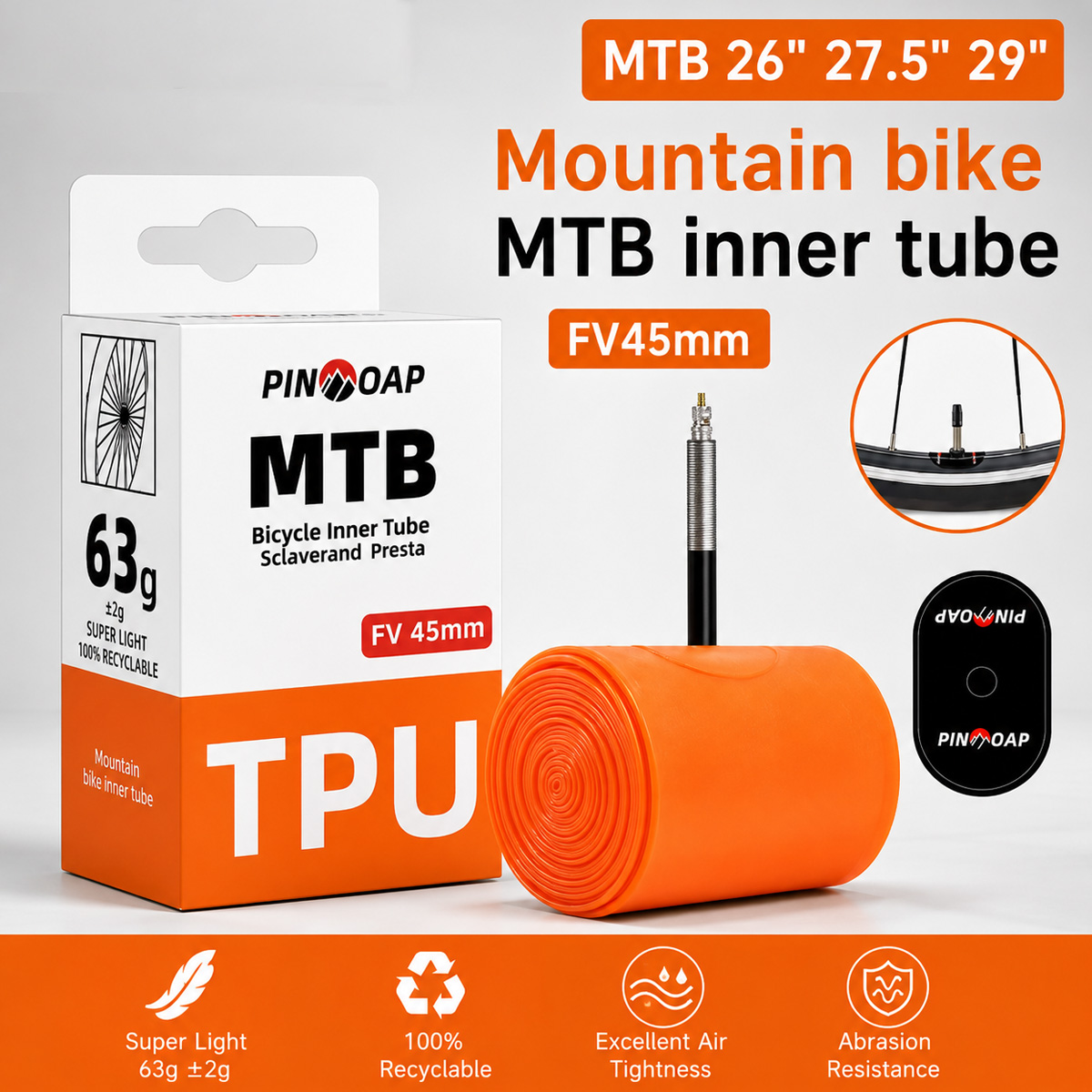 Mountain Biking Tube - 1PC Mountainbike Binnenband MTB Band Buis